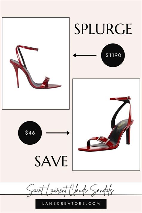 ysl sandals dupe|ysl inspired heel dupe.